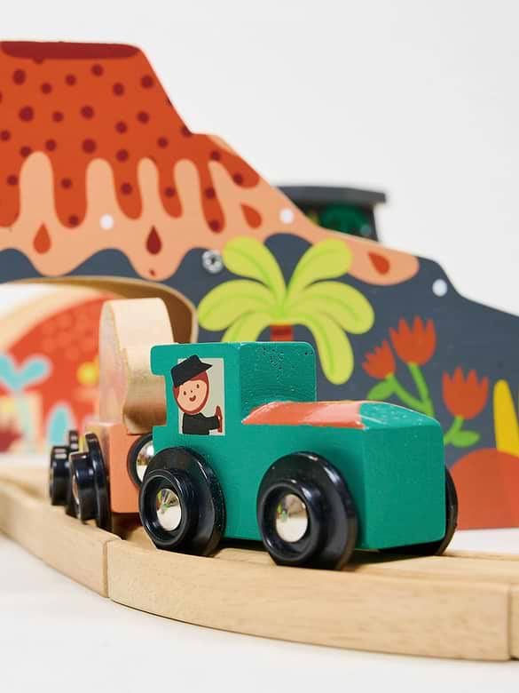 Lost World Dinosaur Railway Set