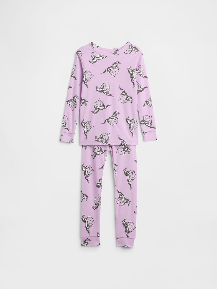 Image number 1 showing, babyGap 100% Organic Cotton Zebra PJ Set
