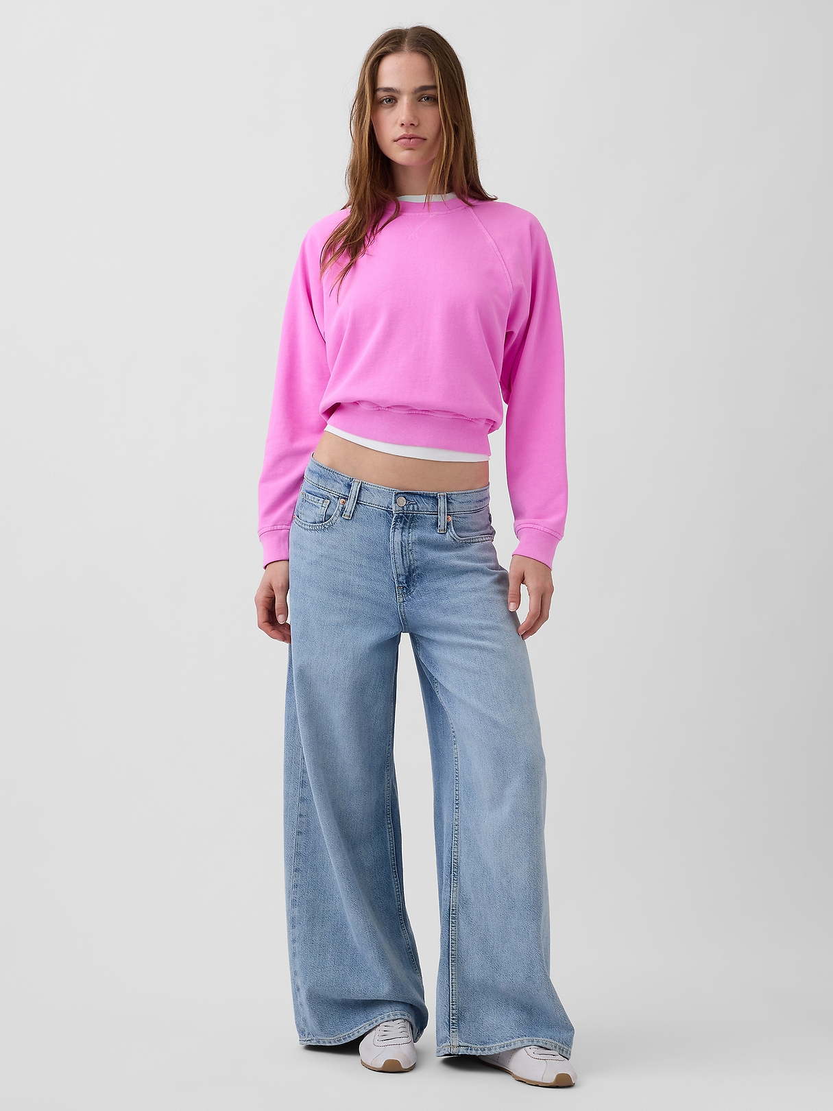 VintageSoft Terry Raglan Sweatshirt | Gap