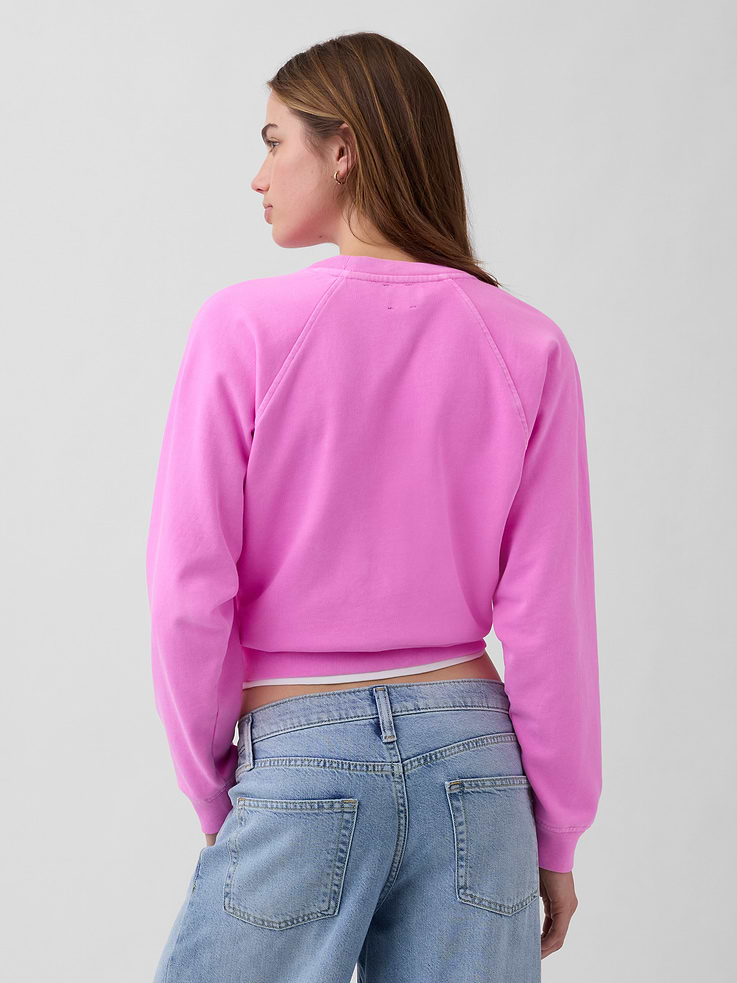 Image number 3 showing, VintageSoft Terry Raglan Sweatshirt