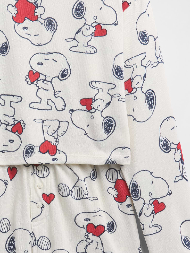 Image number 4 showing, Kids Snoopy Recycled PJ Short Set