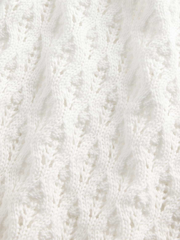 Kids 100% Cotton Crochet Oversized Sweater