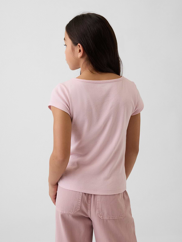 Kids Fitted Cap-Sleeve T-Shirt