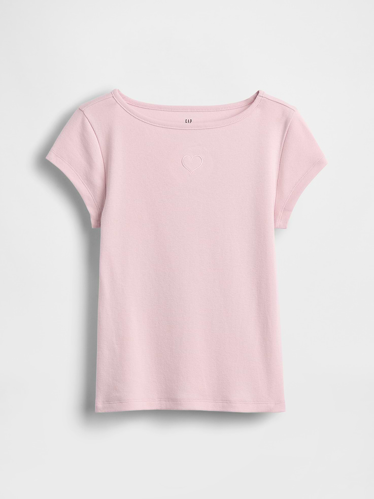 Image number 2 showing, Kids Fitted Cap-Sleeve T-Shirt