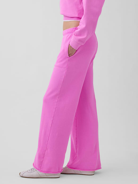 VintageSoft Terry Wide-Leg Sweatpants