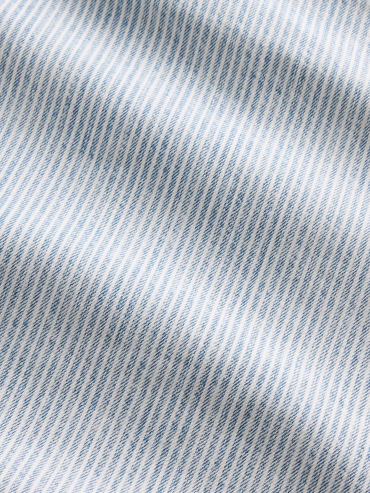 Image number 5 showing, Kids Denim Stripe Baggy Overalls