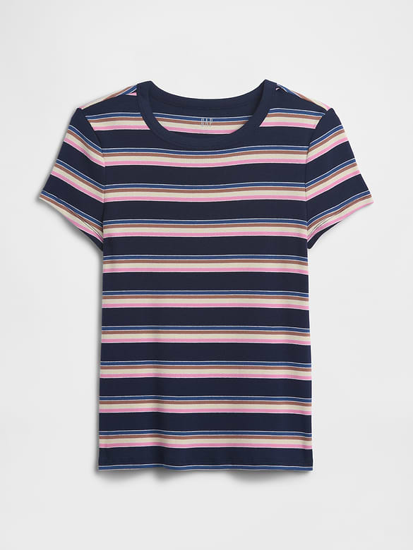 Essential Ribbed Crewneck T-Shirt