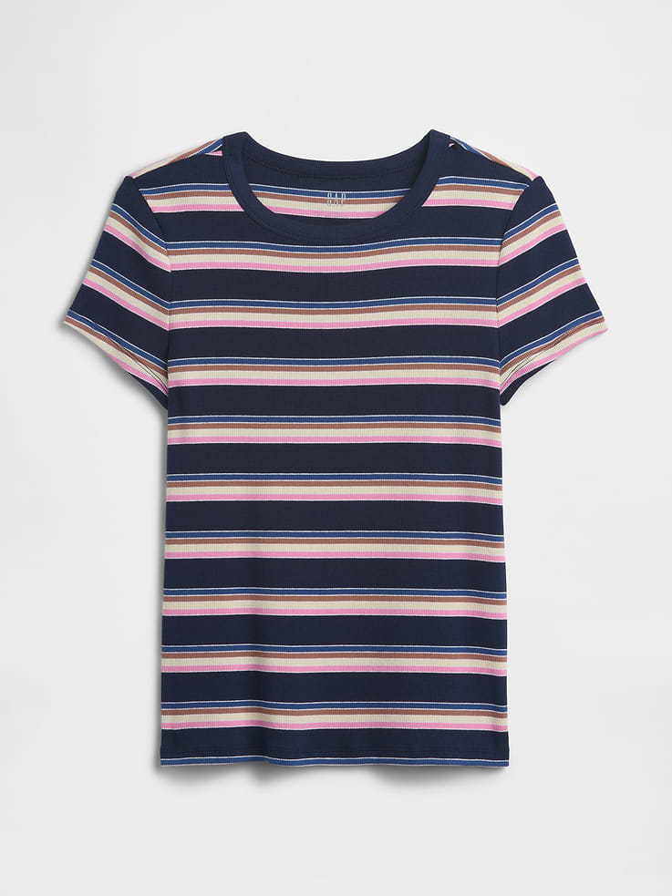 Image number 5 showing, Essential Ribbed Crewneck T-Shirt