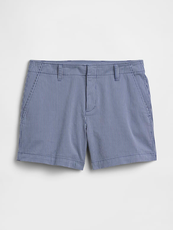 5" Mid Rise Downtown Khaki Shorts