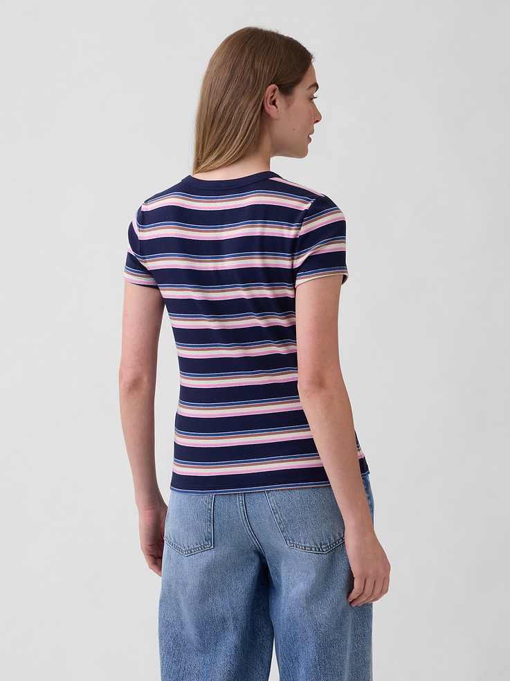Image number 2 showing, Essential Ribbed Crewneck T-Shirt