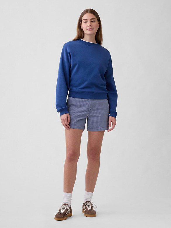 5" Mid Rise Downtown Khaki Shorts