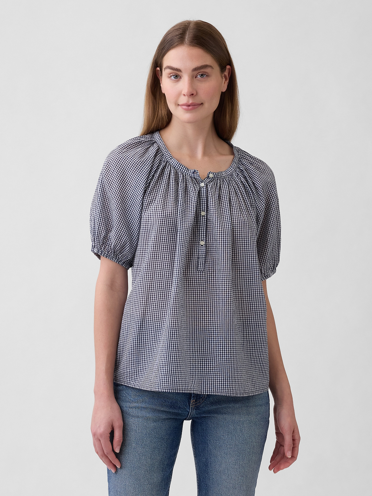 Oversized Puff Sleeve Top | Gap Factory