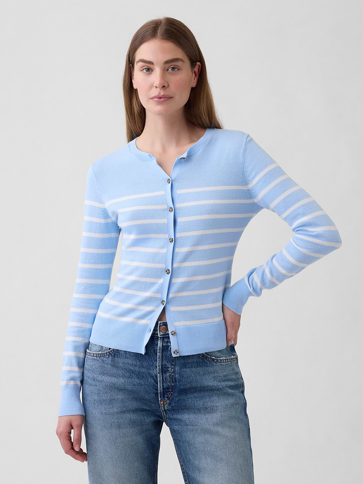 Image number 1 showing, Crewneck Cardigan