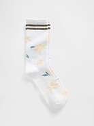 Image number 1 showing, Floral Crew Socks