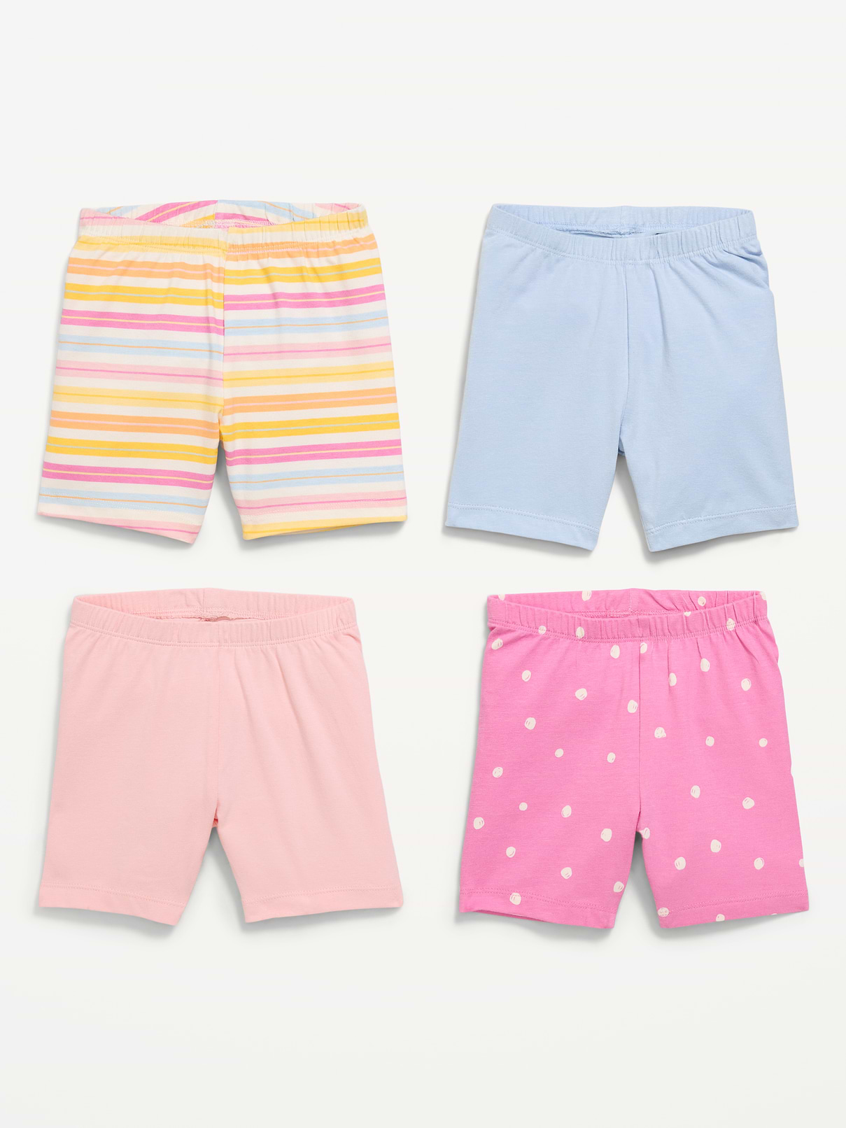 Image number 2 showing, 4-Pack Jersey-Knit Biker Shorts for Toddler Girls