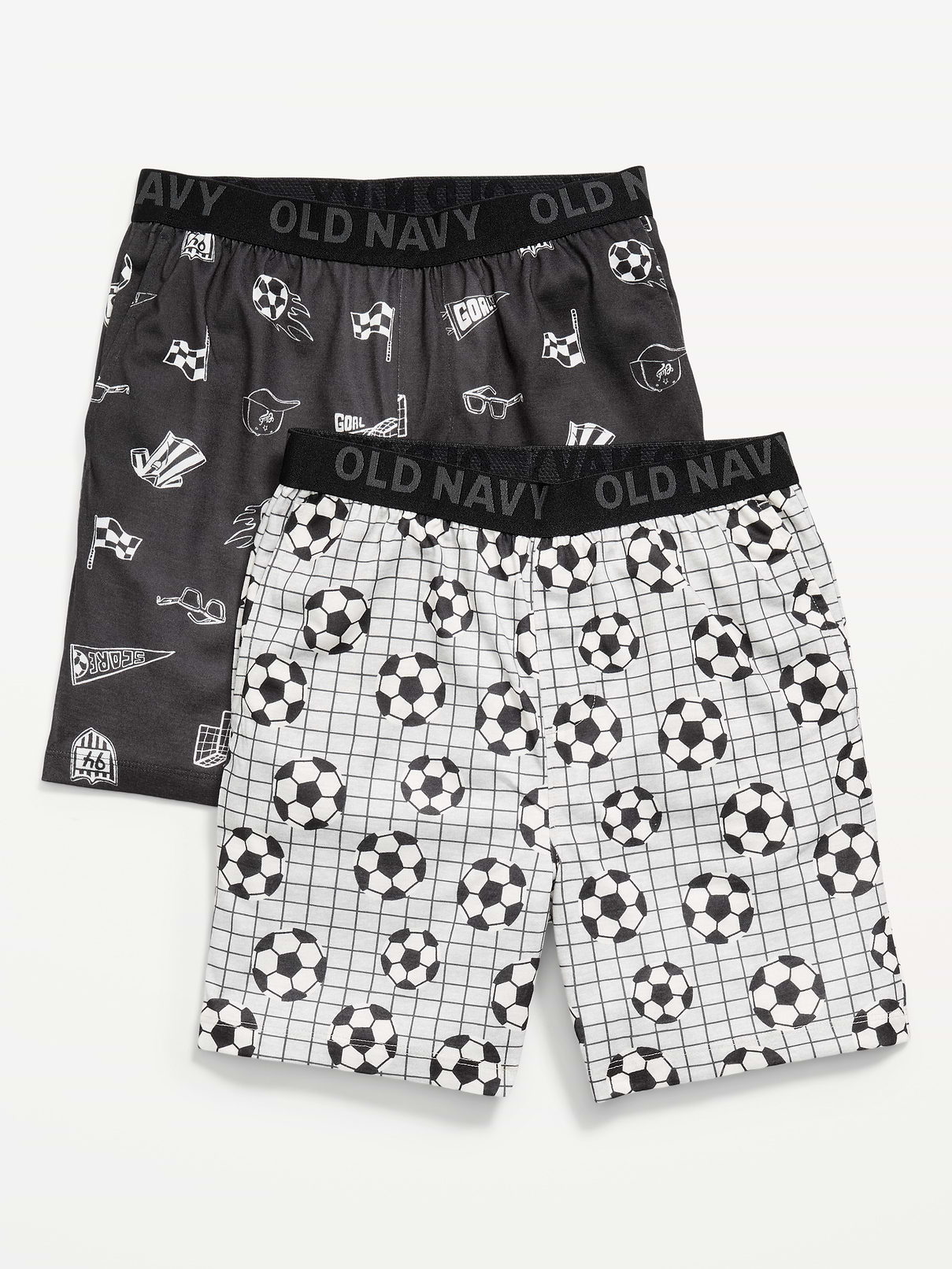 Image number 1 showing, Printed Jersey Pajama Shorts 2-Pack for Boys
