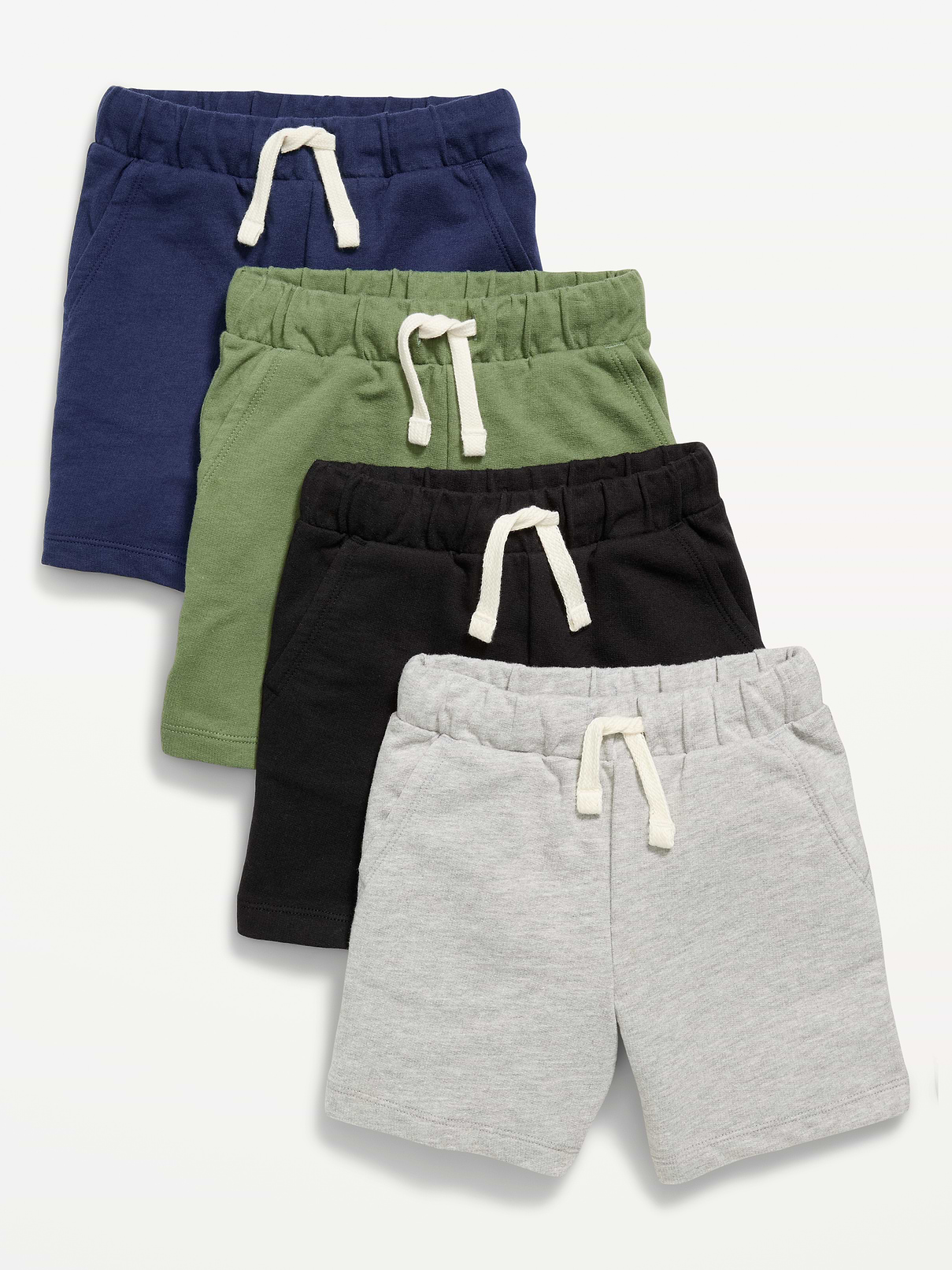 Image number 1 showing, French Terry Shorts 4-Pack for Toddler Boys