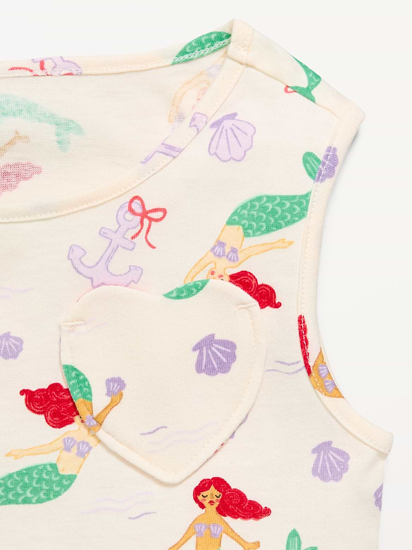 Sleeveless Heart-Pocket Dress 2-Pack for Toddler Girls