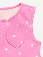 L'image numéro 2 présente Robe sans manches avec poche en cœur pour toute-petite (paquet de 2)