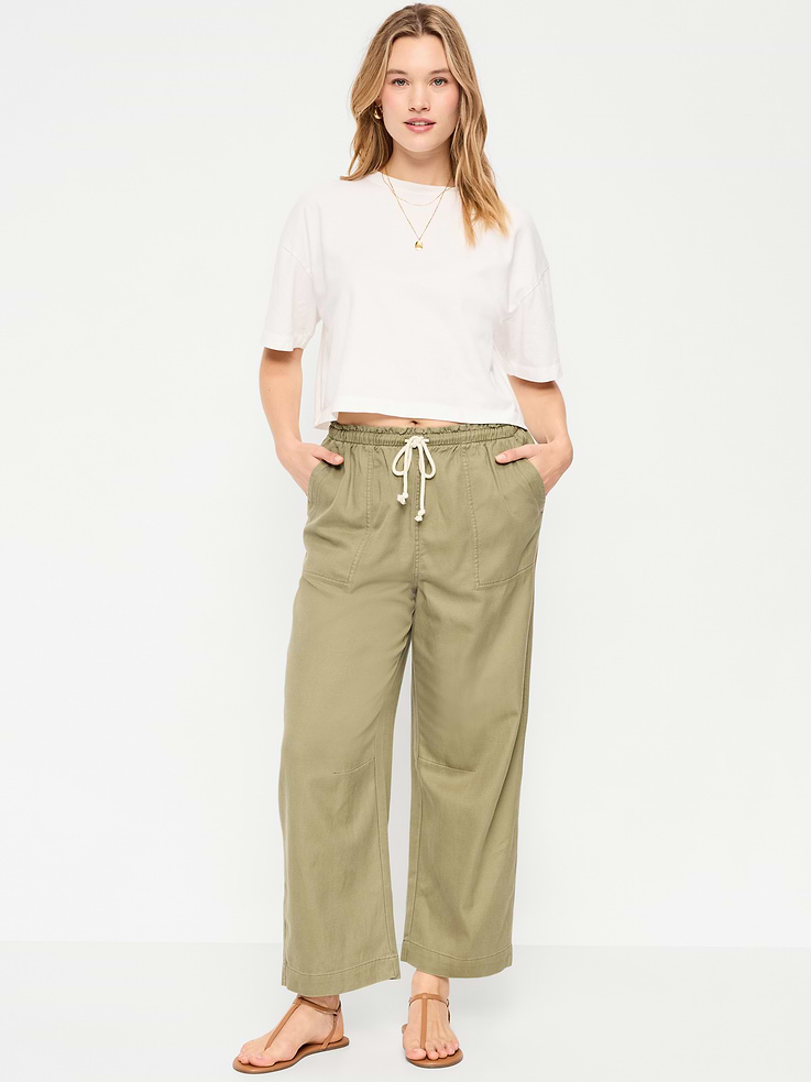 Image number 6 showing, High-Waisted Utility Ankle Pants