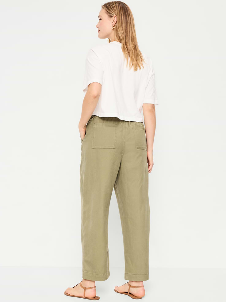 Image number 7 showing, High-Waisted Utility Ankle Pants