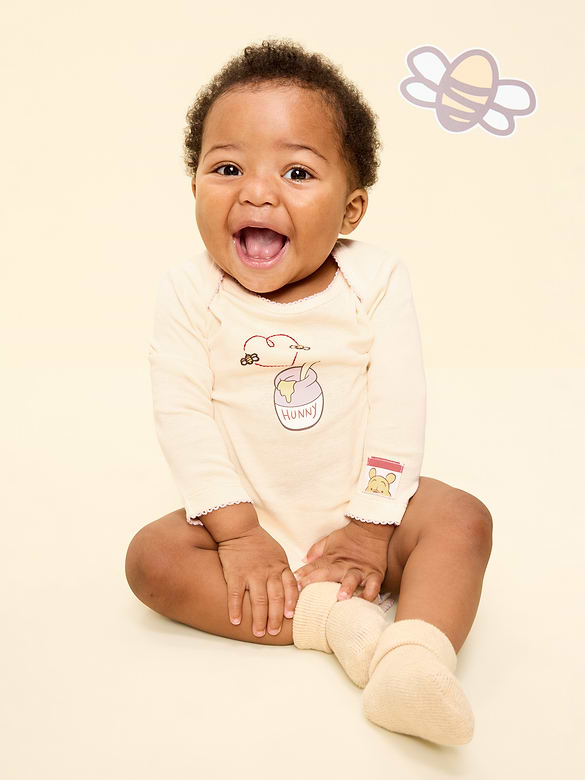 Old Navy x Disney Winnie the Pooh Long-Sleeve Bodysuit for Baby