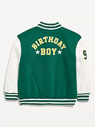 Image number 3 showing, Oversized Fleece Bomber Jacket for Toddler Boys