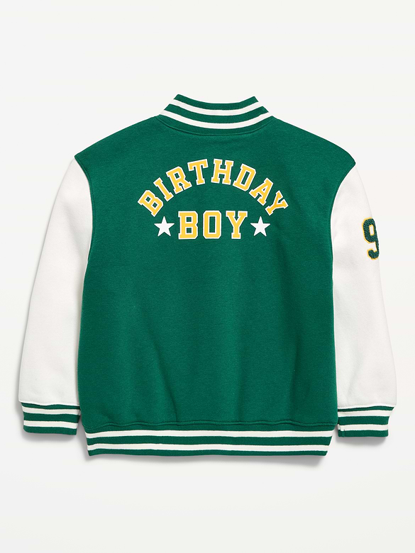 Oversized Fleece Bomber Jacket for Toddler Boys