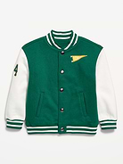 Image number 2 showing, Oversized Fleece Bomber Jacket for Toddler Boys