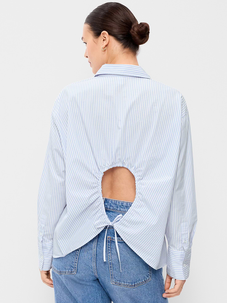 Image number 6 showing, Tie-Back Button-Down Shirt