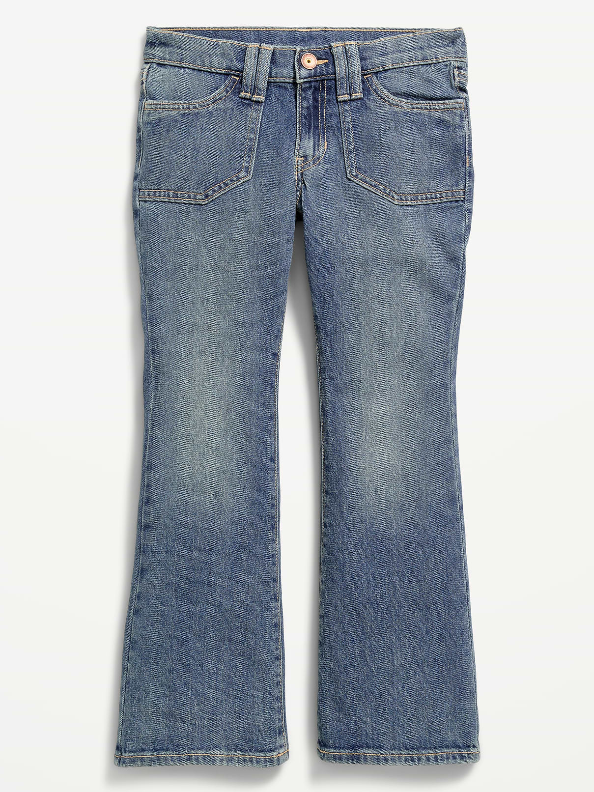 Image number 4 showing, Low-Rise Flare-Leg Jeans for Girls