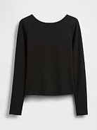 Image number 6 showing, GapFit Smooth Boatneck T-Shirt