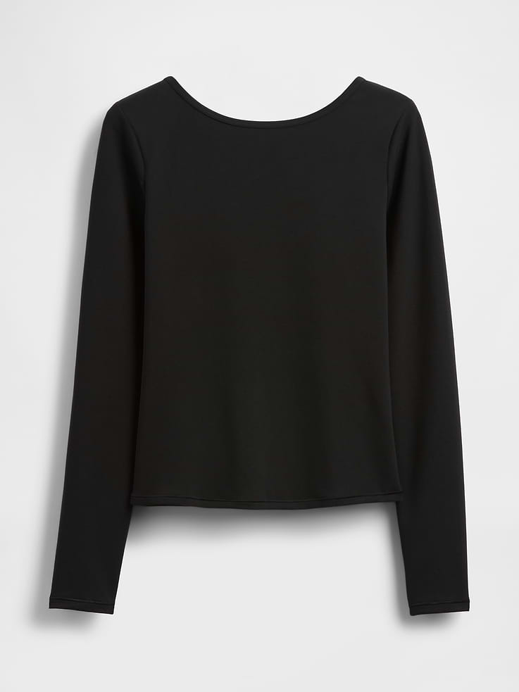 Image number 6 showing, GapFit Smooth Boatneck T-Shirt