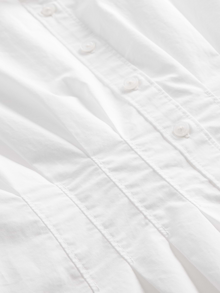 Image number 4 showing, Poplin Cinched Midi Shirtdress