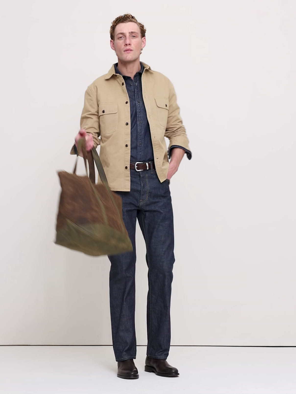 Cotton Twill Overshirt | Banana Republic
