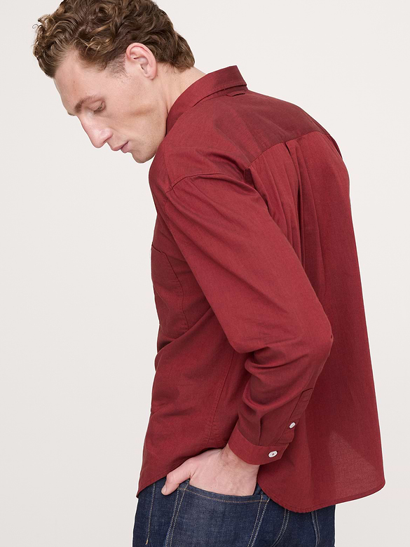 Relaxed-Fit Washed Cotton Poplin Shirt