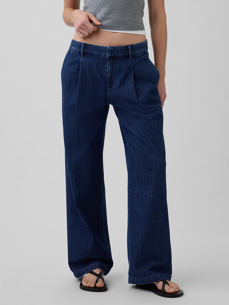 Image number 2 showing, 365 Low Rise Denim Pleated Trousers