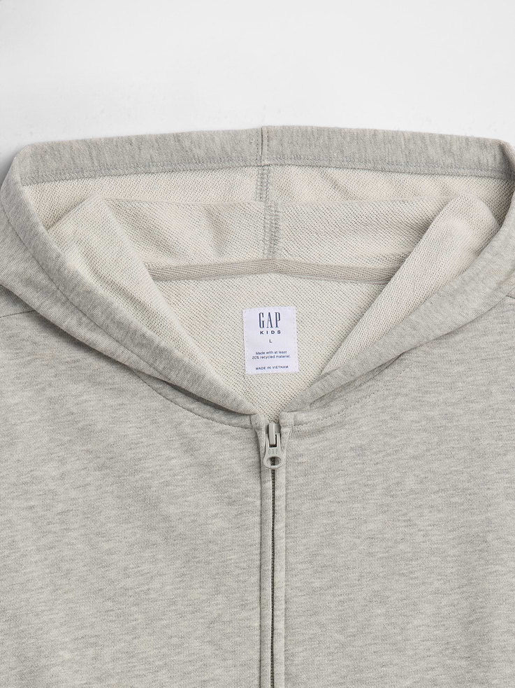 Image 3 of 3, Kids Relaxed French Terry Zip Hoodie