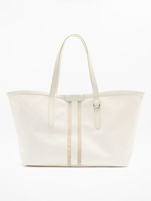 Coated Canvas Carry All Tote