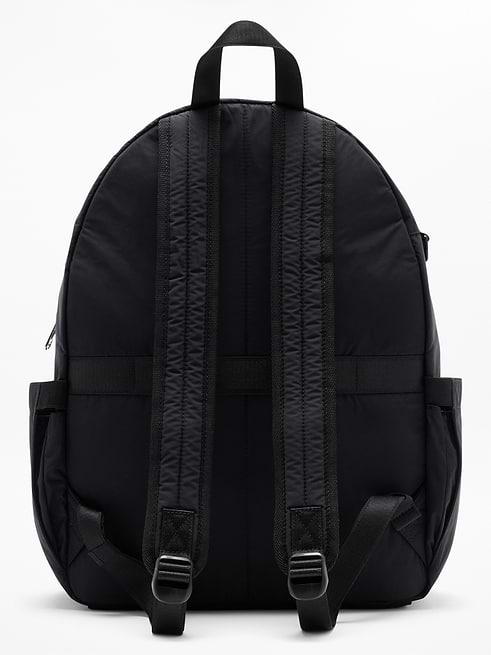 Banana Republic Large Black Nylon Backpack Unisex Packable 4 Pocket Travel Bag Anytime Backpack | Athleta main image 2