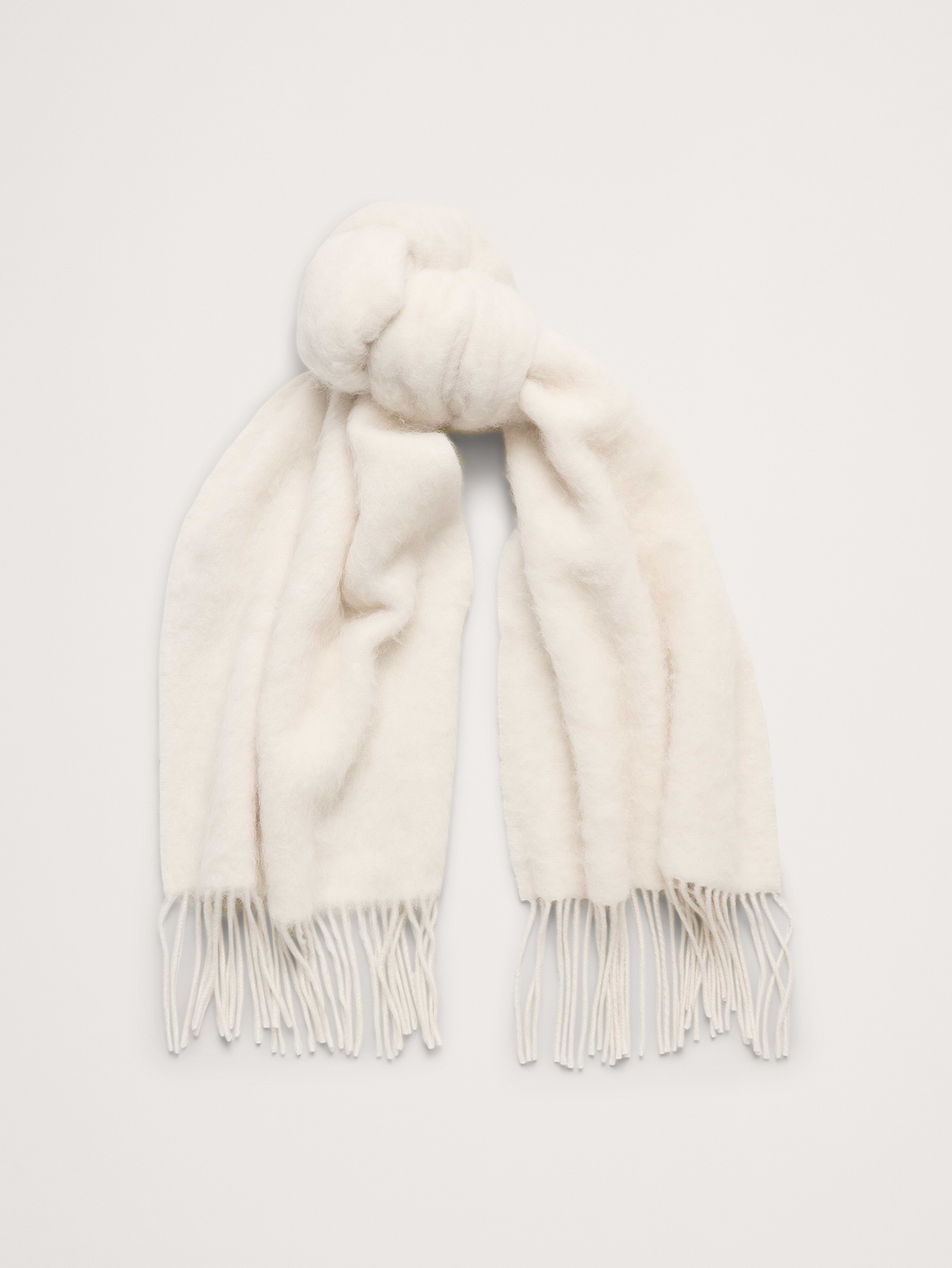 Brushed Alpaca-Wool Blend Scarf