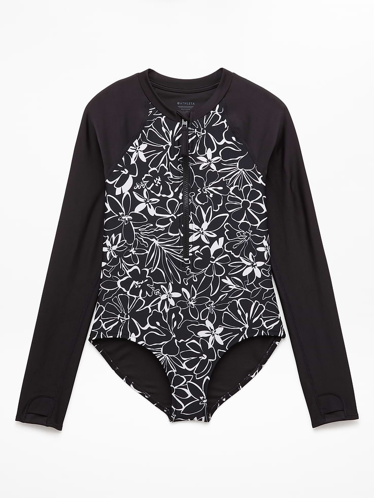 Image number 2 showing, Athleta Girl Rashguard One Piece Swimsuit