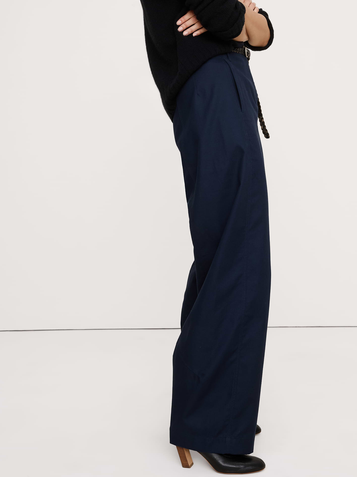 Image number 3 showing, Ultra-High Rise Barrel Soft Chino