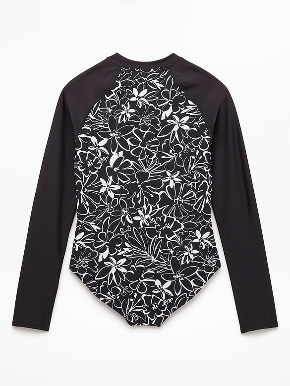 Athleta Girl Rashguard One Piece Swimsuit