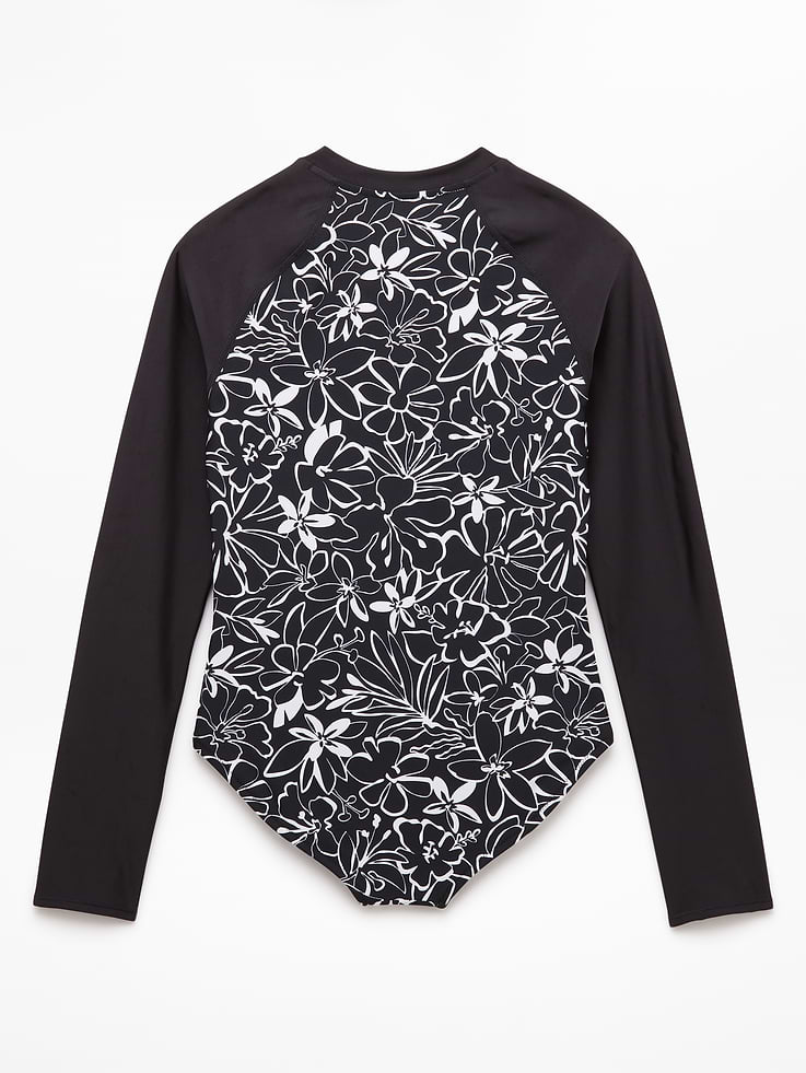 Image number 4 showing, Athleta Girl Rashguard One Piece Swimsuit