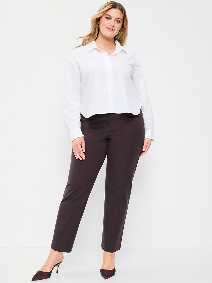 Image number 8 showing, High-Waisted Pixie Straight Pants