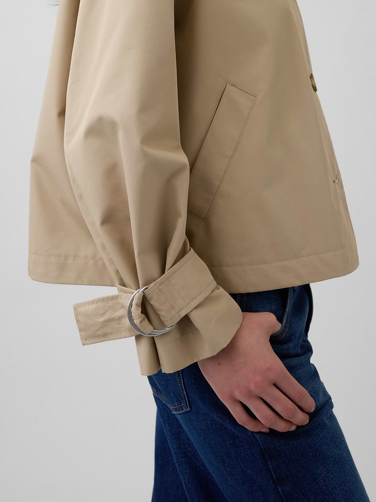 Image number 5 showing, Oversized Crop Trench Jacket