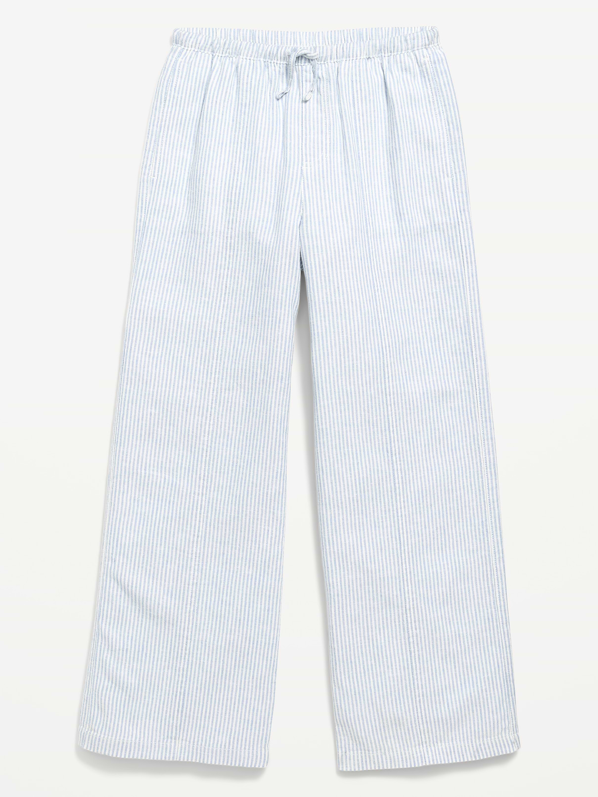 Image number 4 showing, Striped Linen-Blend Wide-Leg Pants for Girls