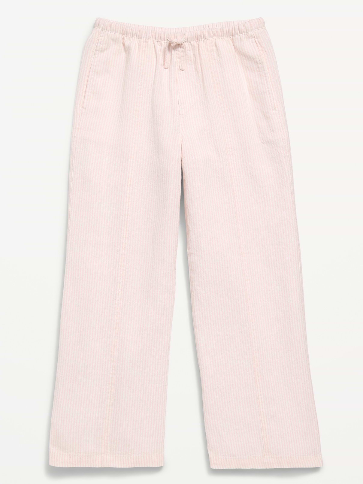 Image number 4 showing, Striped Linen-Blend Wide-Leg Pants for Girls