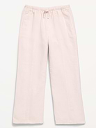 Image number 4 showing, Striped Linen-Blend Wide-Leg Pants for Girls